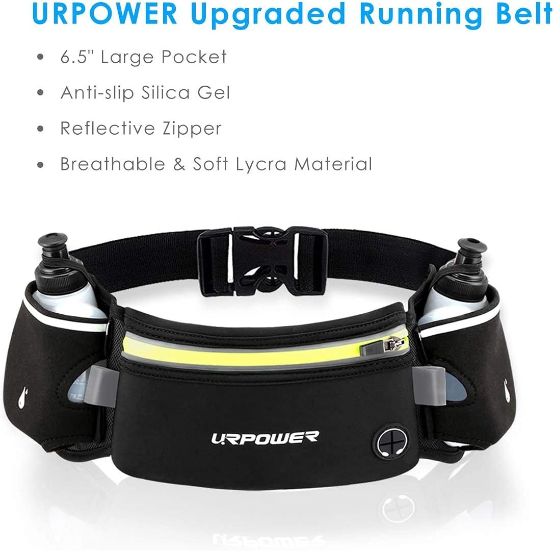 URPOWER Running Belt with Water Bottles
