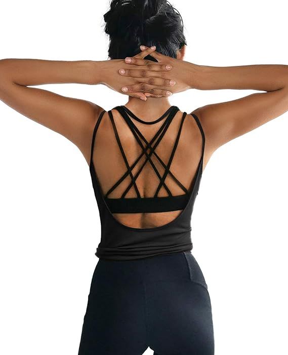 Backless workout tank tops in quick-dry fabric, ideal for staying cool during workouts, available in multiple colors.