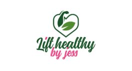 Logo: Green heart with leaves,