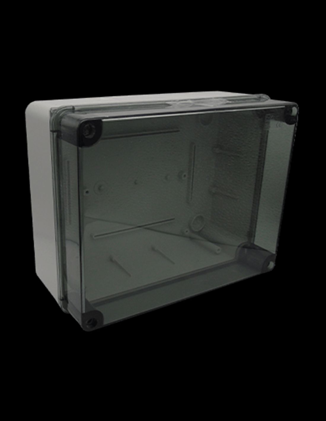 CAJA DE PLASTICO CUBIERTA TRANSPARENTE SKU 009.PK MCA. MARLANVIL
