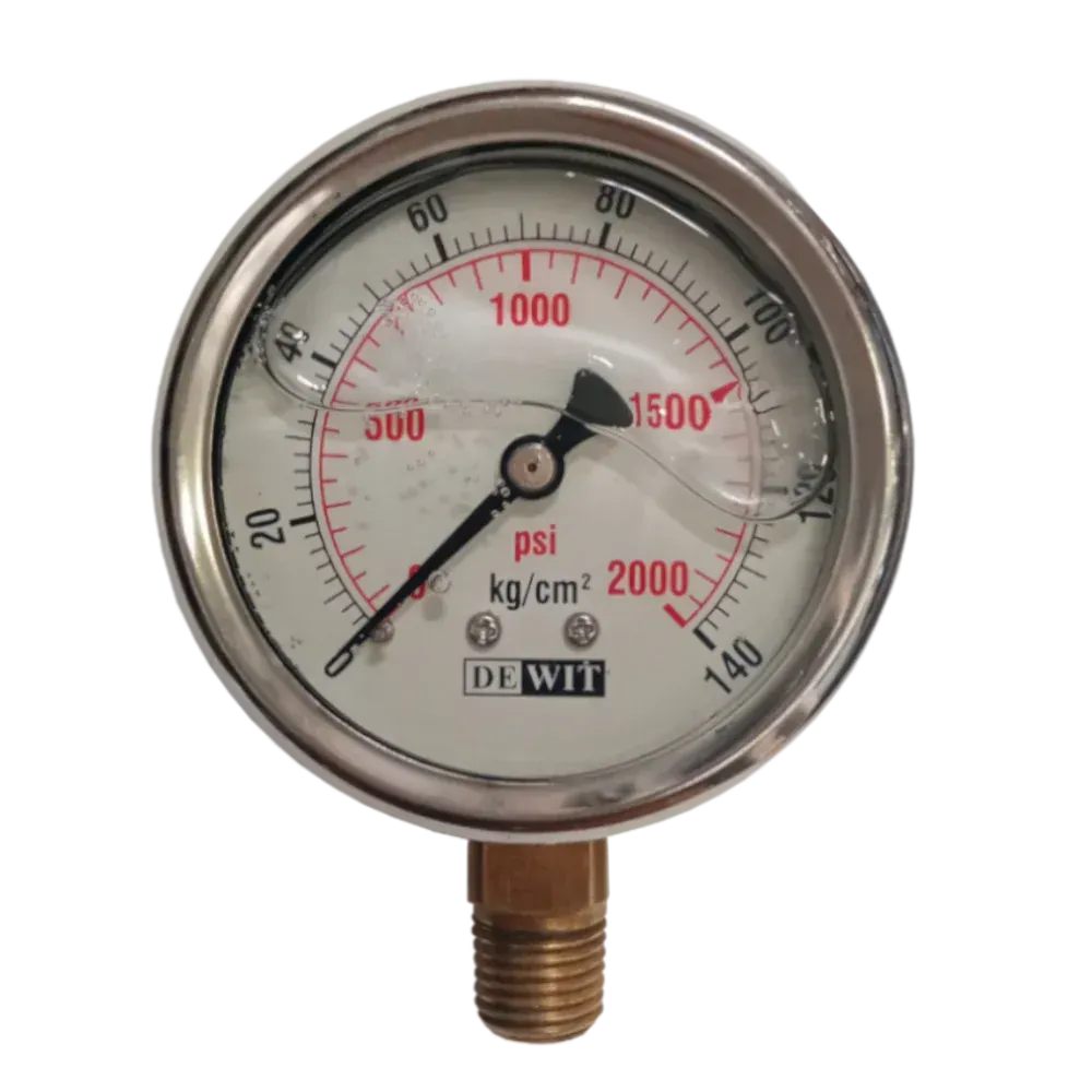 MANOMETRO DE BRONCE SKU 251/63/140 KG/CM² MCA. DE WIT