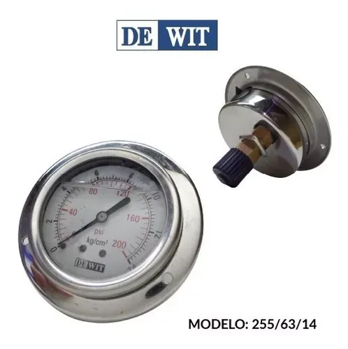 MANOMETRO SKU 255/63/14 NPT KG/CM² MCA. DE WIT