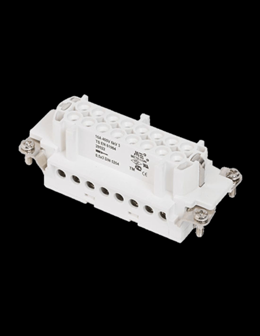 INSERTO HEMBRA P/ CONECTORES INDUSTRIALES SKU 29022 MCA. METE