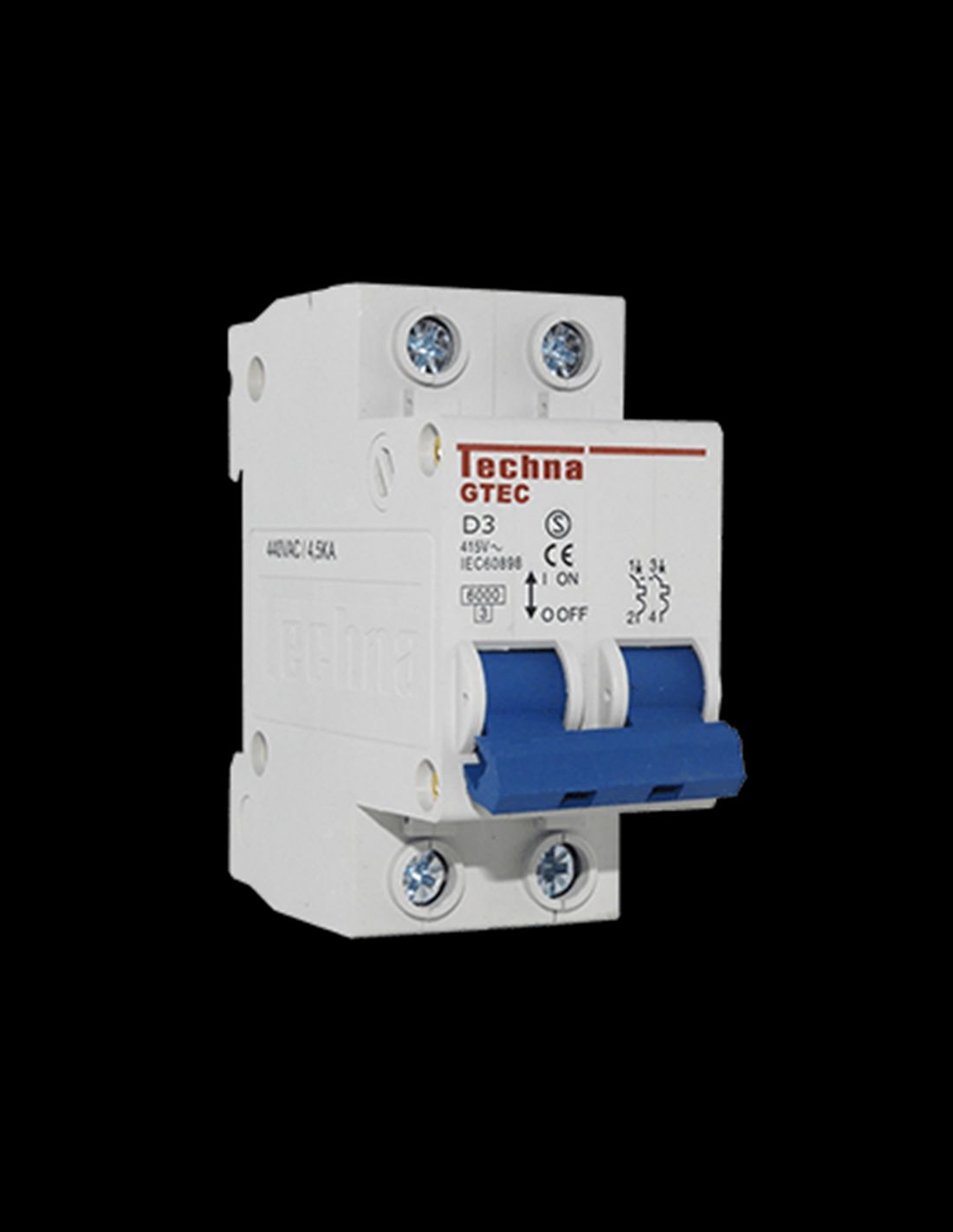 INTERRUPTOR 2POLOS CURVA C SKU 2C3 MCA. TECHNA