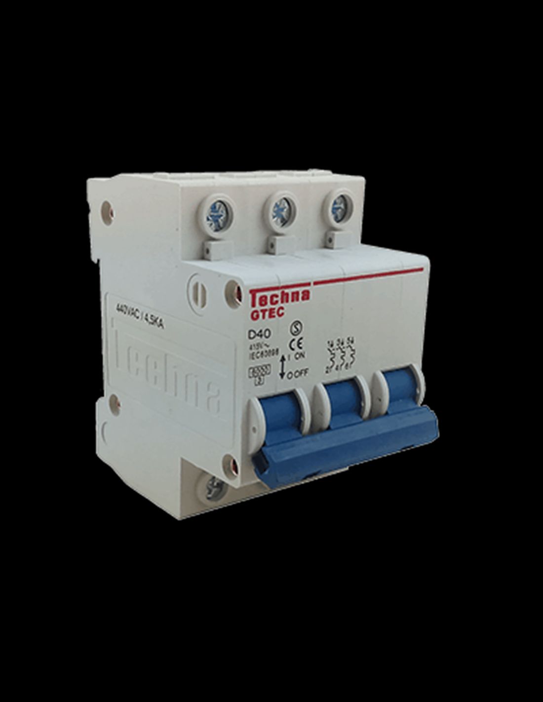 INTERRUPTOR 3POLOS CURVA D SKU 3D40 MCA. TECHNA