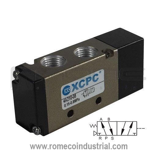 VALVULA NEUMATICA 5/2, 1/4 NPT SKU 4A210-08 MCA. XCPC