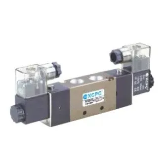 VALVULA SOLENOIDE 5/3 CENTROS CERRADOS 1/4 NPT 110V SKU 4V230C-08-AC110V MCA. XCPC