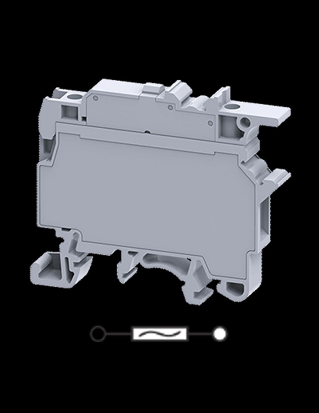 CLEMA PORTAFUSIBLE DE 1 NIVEL SKU CF4U MCA. CONNECTWELL