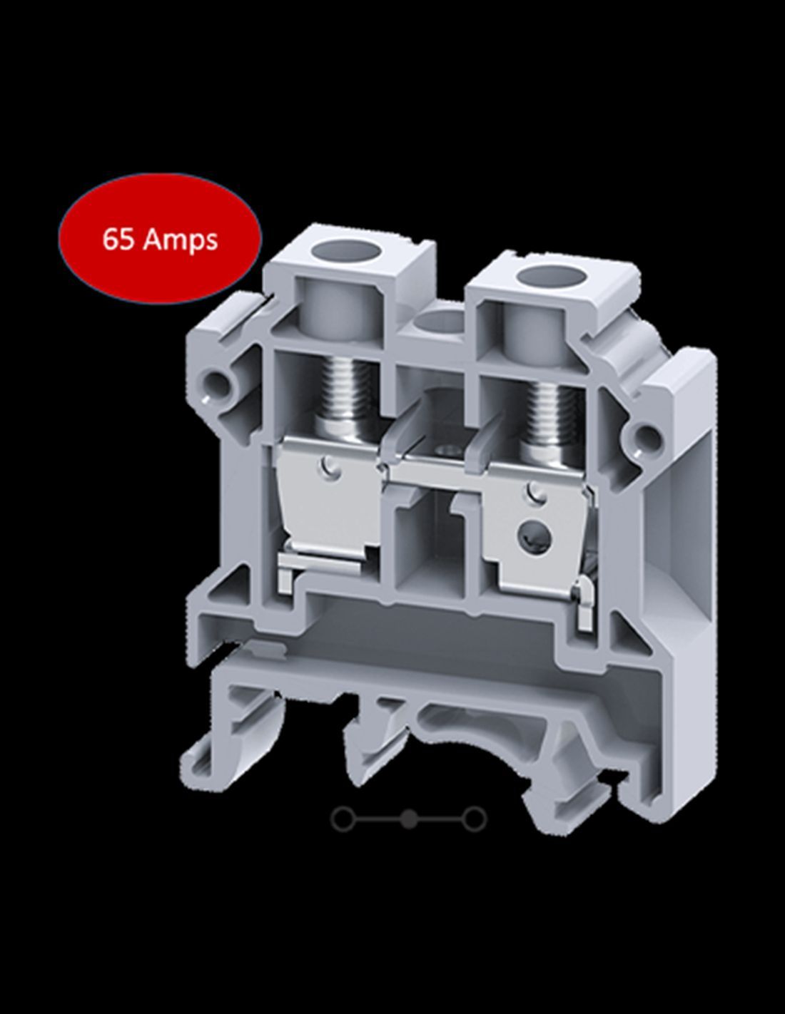 CLEMA MONTAJE RIEL DIN SKU CTS10U MCA. CONNECTWELL