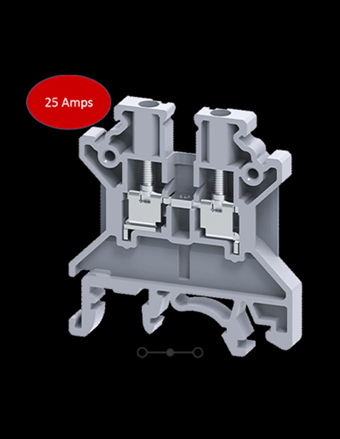 CLEMA MONTAJE  RIEL DIN SKU CTS2.5U-N MCA. CONNECTWELL