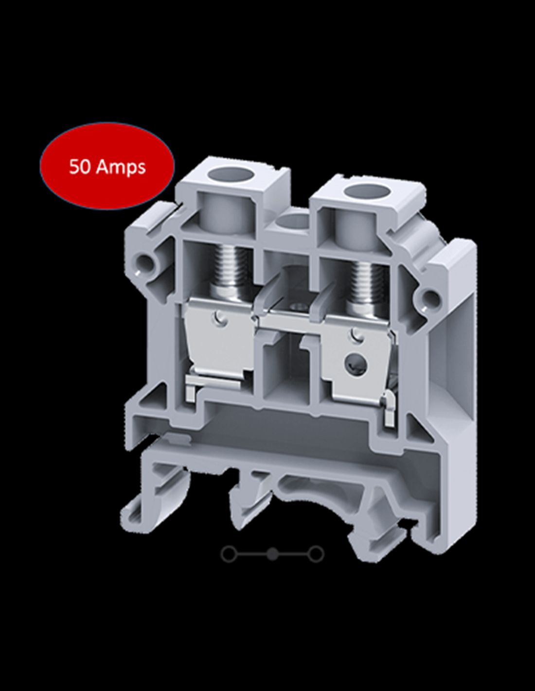 CLEMA MONTAJE RIEL DIN SKU CTS6U MCA. CONNECTWELL