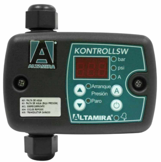 Switch electrónico de protección y control digital SKU KONTROLLSW16M12-23 MCA ALTAMIRA