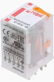 RELEVADOR ENCAPSULADO 14 PINES BOBINA 120V SKU R4N-2014-23-5120-WT MCA. RELPOL