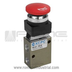 VALVULA MECANICA C/ACCIONAMIENTO TIPO HONGO 3/2, 1/4 SKU JM-06-EB MCA. XCPC
