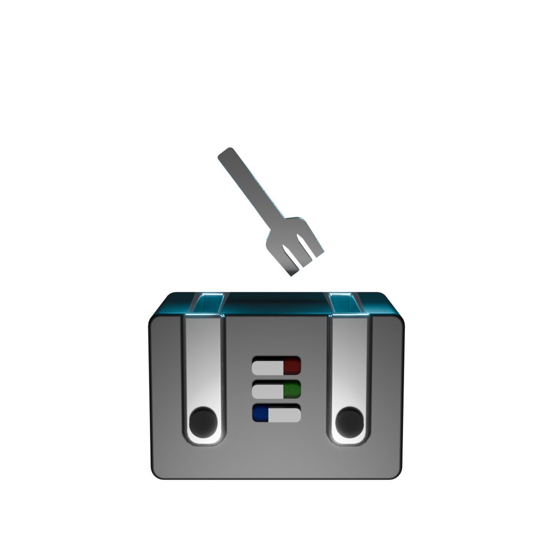 Home Fork Plus Toaster Logo