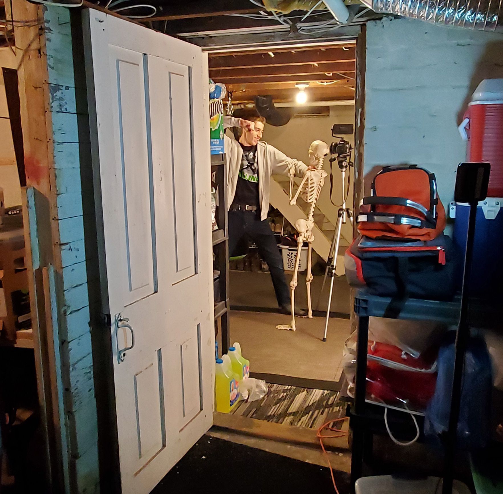 Max filming on location