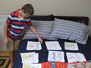 Max doing quality control on comics