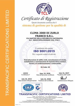 Certificazione ISO 9001:2015