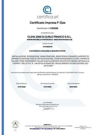 Certificazione ISO 9001:2015
