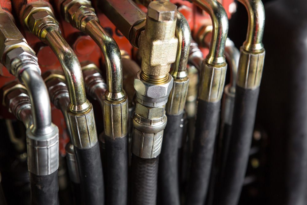 Close Up Hydraulic Hoses — Rowdraulics NQ Pty Ltd in Mount Louisa, QLD