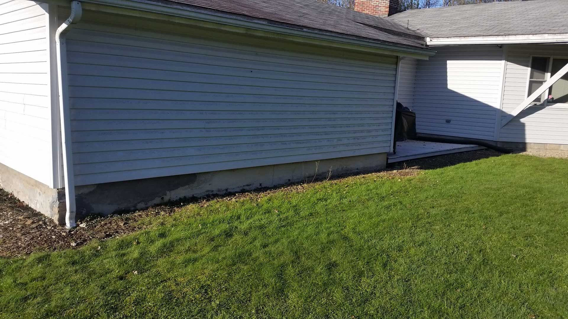 back of house without landscaping