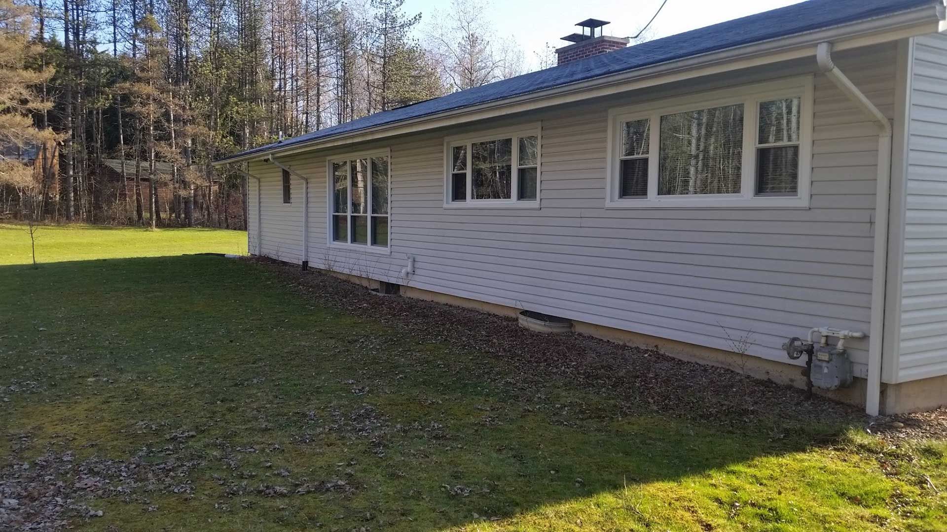 side of house without landscaping