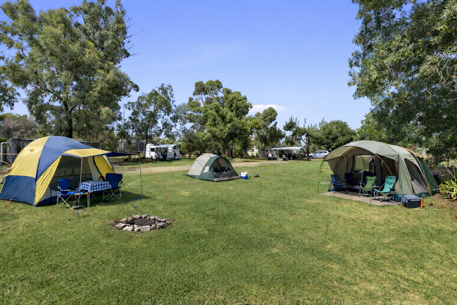 Tent camping