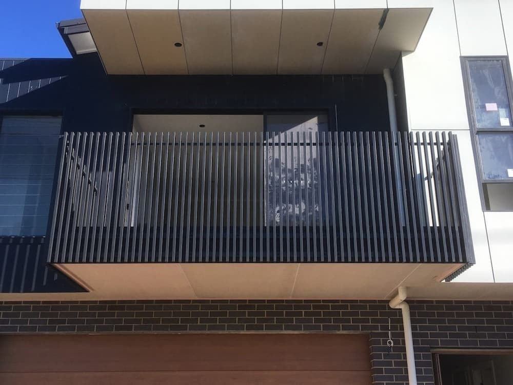 Black Slatted Balustrade - Aluminium Manufacturer in Newcastle, NSW