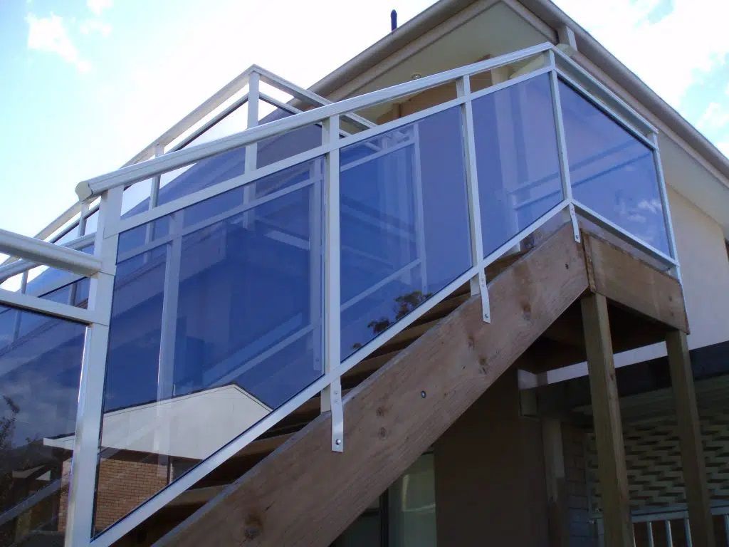 Stair Glass Railings - Balustrades Newcastle, NSW