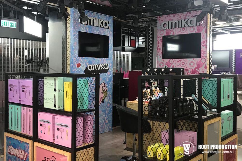 Hair product displays with 