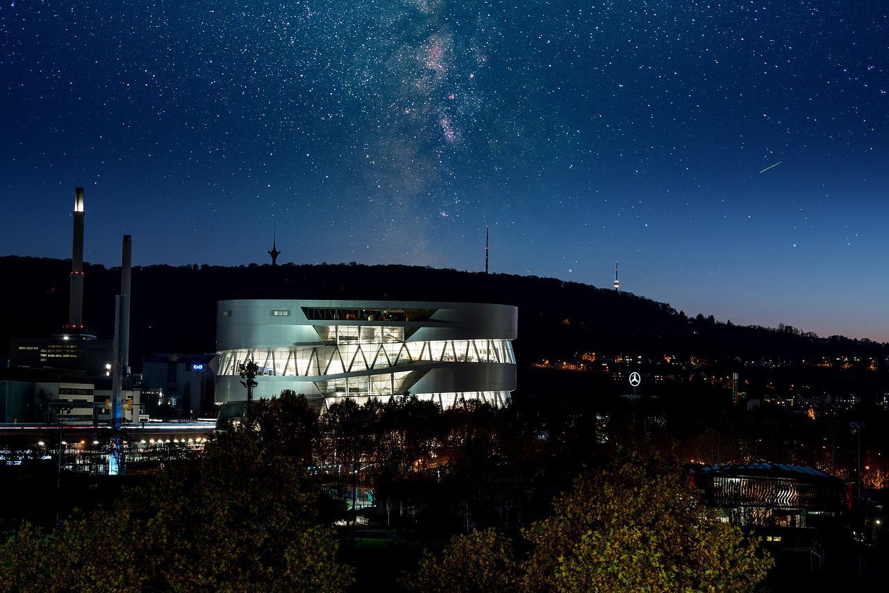Mercedes-Benz Museum: Nachtaufnahme, © Mercedes-Benz AG