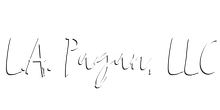 The word la is written in black and white on a white background.