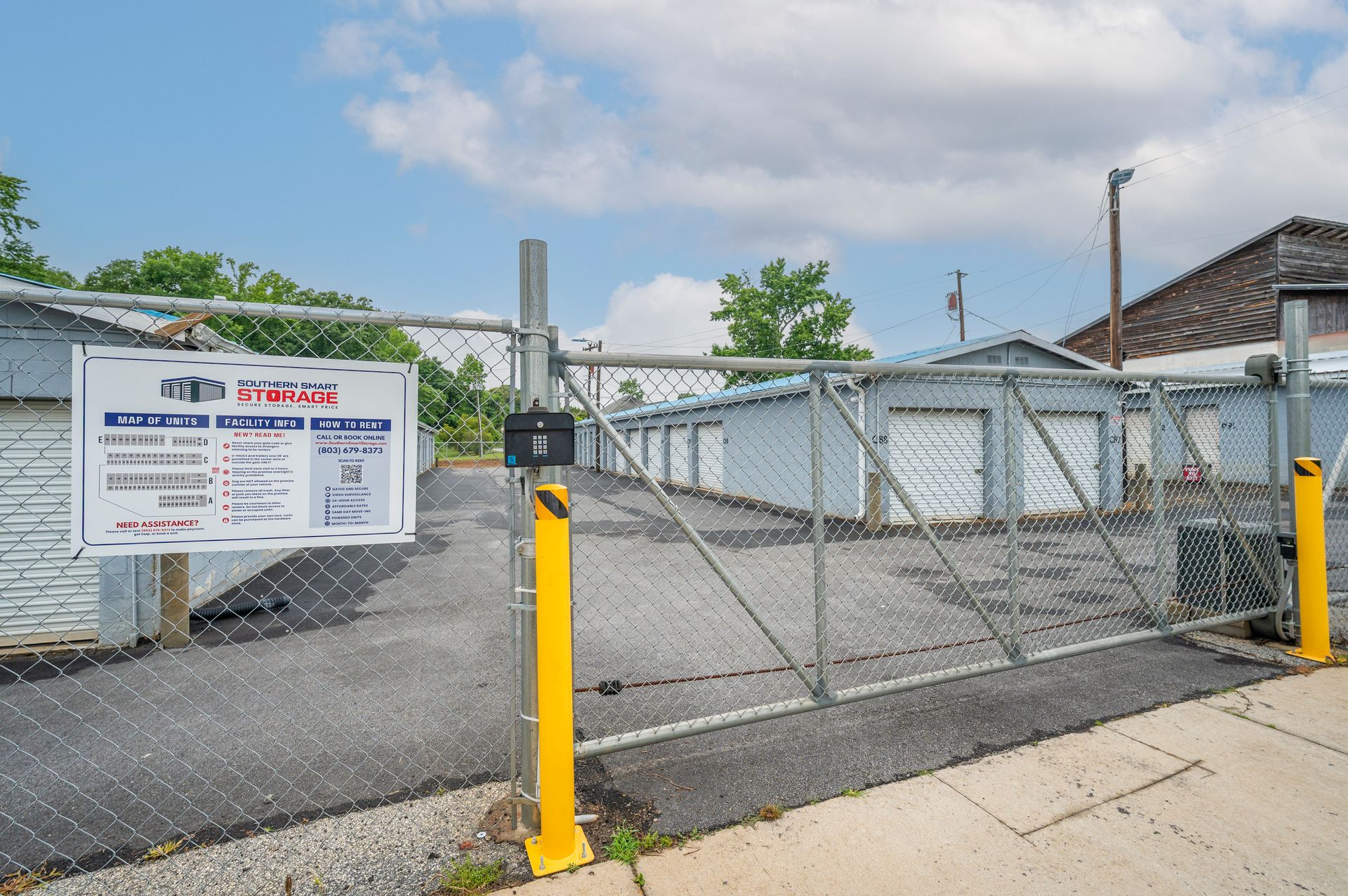 Self storage units at Southern Smart Storage in Belton, SC