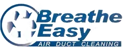 The logo for Breathe Easy Air Duct Cleaning