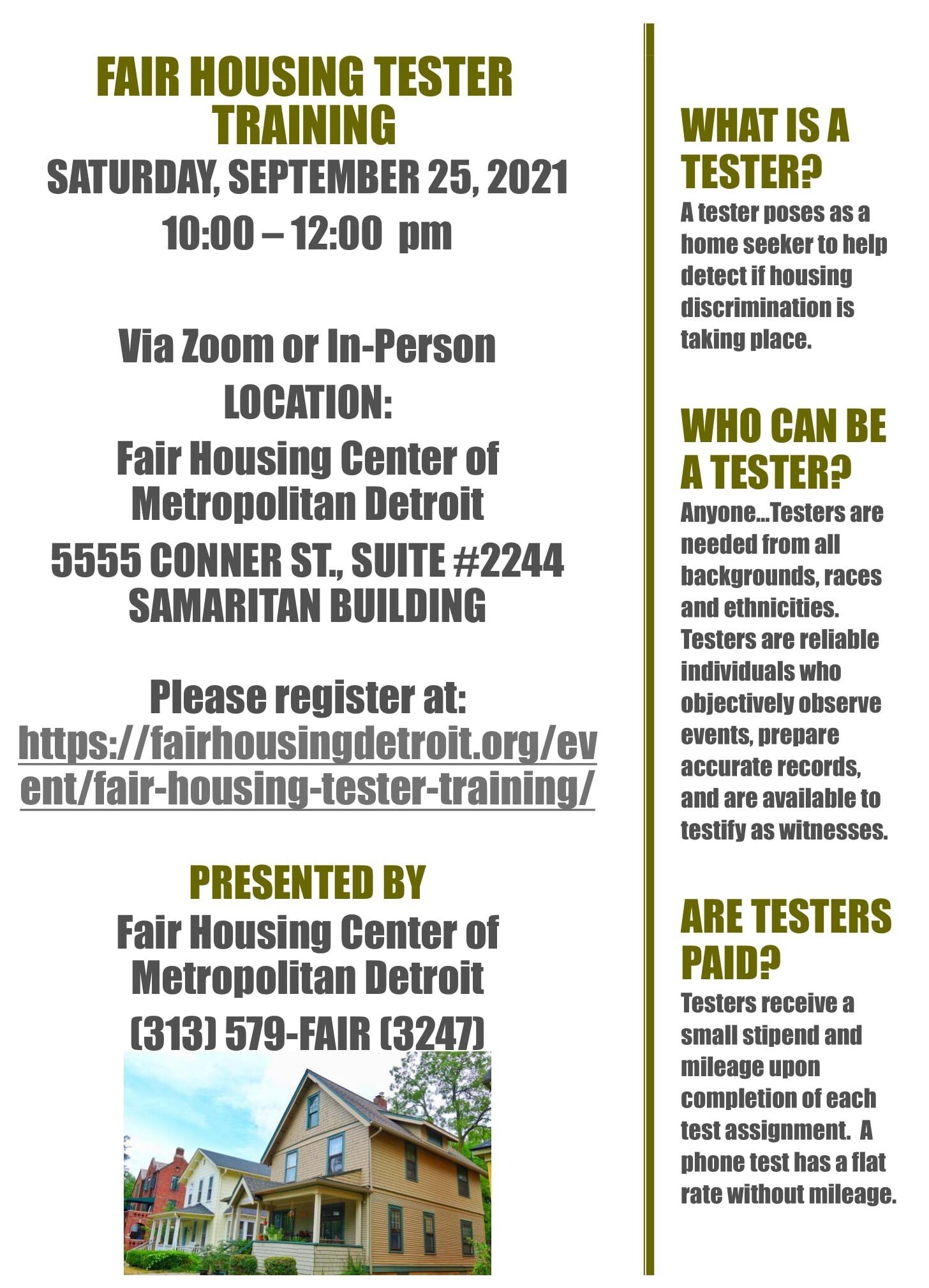 Fair Housing Tester Training