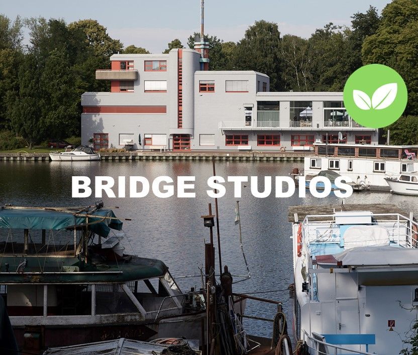 Draufsicht auf die Bridge Studios von Wasserseite her