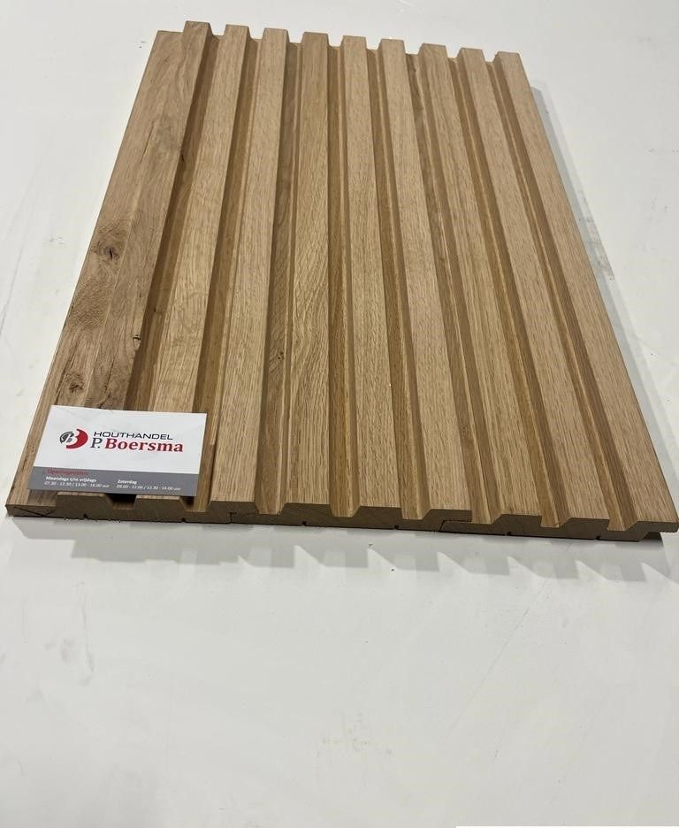 Rhombus eiken wandbekleding, wandpanelen, gevelbekleding