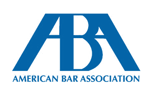 Blue ABA logo with the words