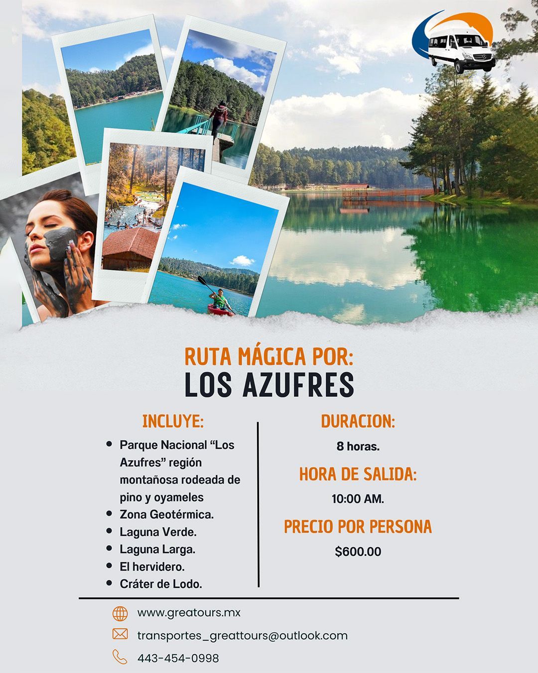 TRANSPORTES GREAT TOURS