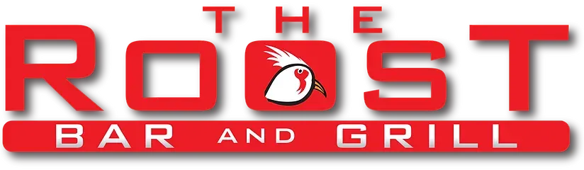 The Rost Bar and Grill logo in red and white with a bull graphic and stylized text.