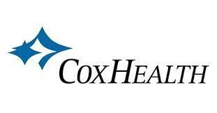 CoxHealth logo with blue star-like icon and black text on a white background