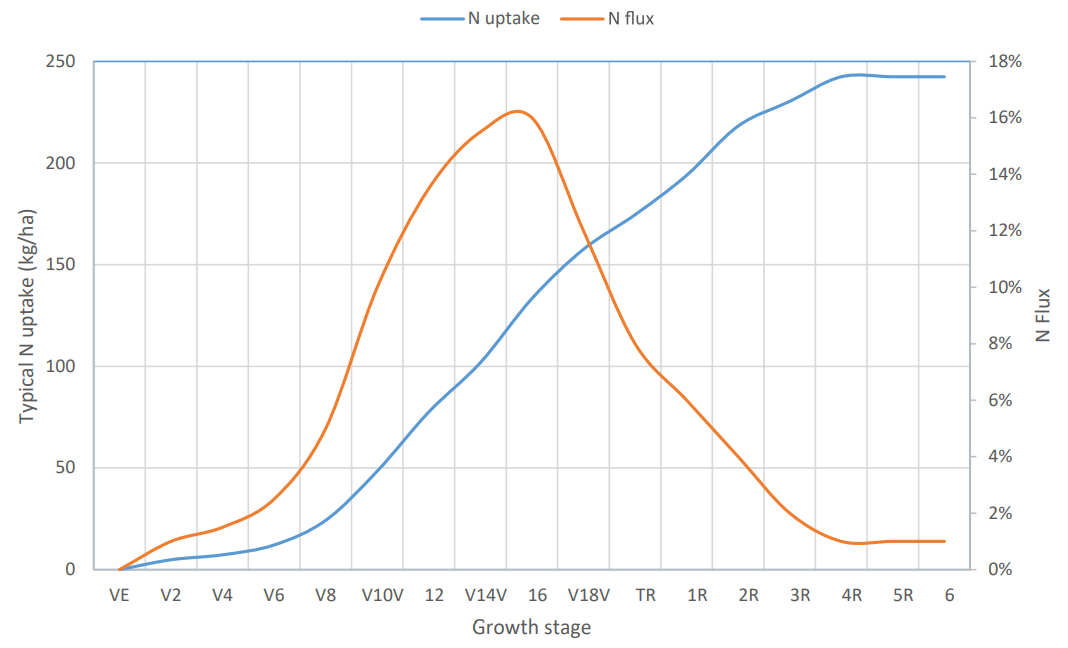 Blue and orange line chart showing one curve rising as the other peaks then declines.