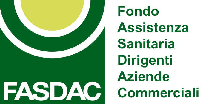 FASDAC logo with green and white emblem and text “Fondo Assistenza Sanitaria Dirigenti Aziende Commerciali”