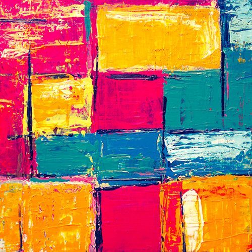 Abstract Expressionist Art Piece multi colored