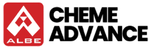 ALBE Cheme Advance logo with red-and-white emblem and black text