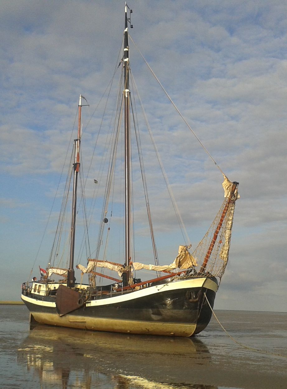 klipper op drooggevallen Wad