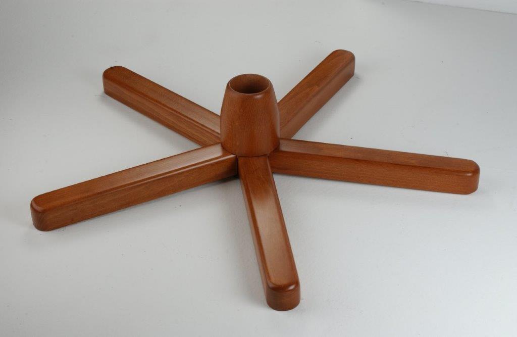Base girevole in legno per sedia ufficio
