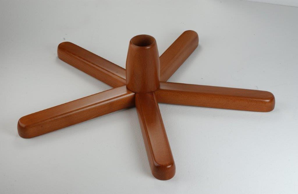 Base girevole per sedia ufficio in legno
