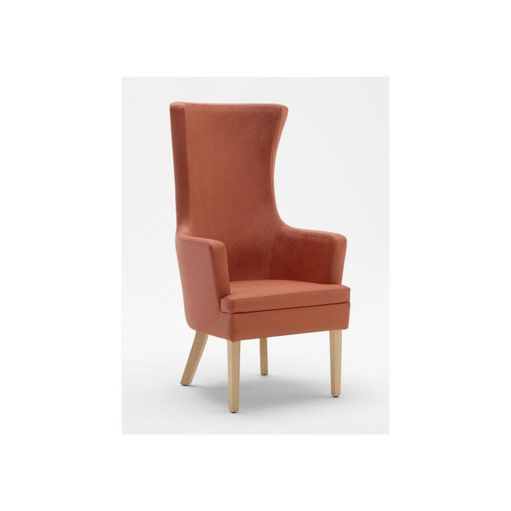 Poltrona fissa color arancio