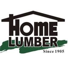The logo for home lumber since 1905 is a house with a roof.